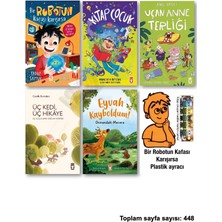 Timaş Çocuk Bir Robotun Kafası Karışırsa Kitap Çocuk Uçan Anne Terliği Üç Kedi Hikaye Eyvah Kayboldum Ormandaki Macera
