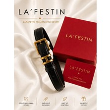 Lafestin Gold Toka Kadın Kemer , Pantolon Kemeri, Gömlek Kemeri,ceket Kemeri