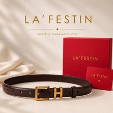 Lafestin Gold Toka Kadın Kemer , Pantolon Kemeri, Gömlek Kemeri,ceket Kemeri