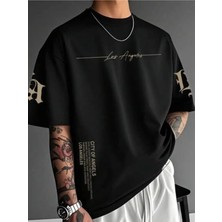 Luliana 1.kalite Baskılı Oversize T-Shirt Günlük Tişört Trend Moda ve Modern Stil Styel %100 Organik Pamuk Relaxed