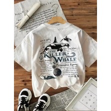 Luliana Baskılı Premium Kalite Yıkama Sokak Stili Oversize T-Shirt