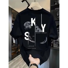 Luliana 1.kalite Baskılı Oversize T-Shirt Günlük Tişört Trend Moda ve Modern Stil Styel %100 Organik Pamuk Relaxed