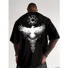 Luliana 1.kalite Baskılı Oversize T-Shirt Günlük Tişört Trend Moda ve Modern Stil Styel %100 Organik Pamuk Relaxed