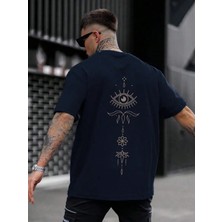 Luliana Baskılı Premium Kalite Yıkama Sokak Stili Oversize T-Shirt
