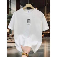 Luliana 1.kalite Baskılı Oversize T-Shirt Günlük Tişört Trend Moda ve Modern Stil Styel %100 Organik Pamuk Relaxed