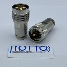 Motto RG58 Vidalı Tip Uhf Erkek Konnektör