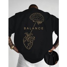 Luliana 1.kalite Baskılı Oversize T-Shirt Günlük Tişört Trend Moda ve Modern Stil Styel %100 Organik Pamuk Relaxed