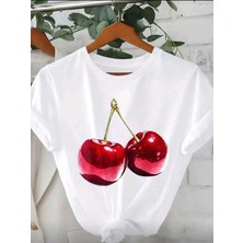Luliana Baskılı Premium Kalite Yıkama Sokak Stili Oversize T-Shirt