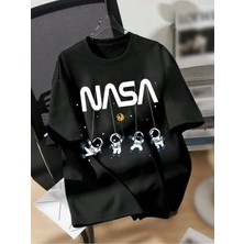 Luliana Baskılı Premium Kalite Yıkama Sokak Stili Oversize T-Shirt