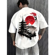 Luliana Baskılı Premium Kalite Yıkama Sokak Stili Oversize T-Shirt