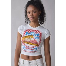 Luliana Baskılı Premium Kalite Yıkama Sokak Stili Oversize T-Shirt