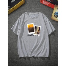 Luliana Baskılı Premium Kalite Yıkama Sokak Stili Oversize T-Shirt