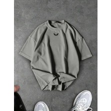 Luliana Baskılı Premium Kalite Yıkama Sokak Stili Oversize T-Shirt