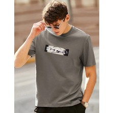 Luliana Baskılı Premium Kalite Yıkama Sokak Stili Oversize T-Shirt