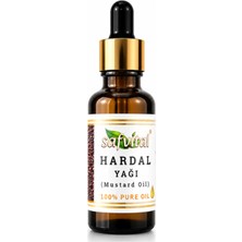 Safvital Hardal Yağı 20 ml Soğuk Pres Doğal Bitkisel Saç Bakım Cilt Bakım ve Masaj Yağı Premium Bakım Yağı