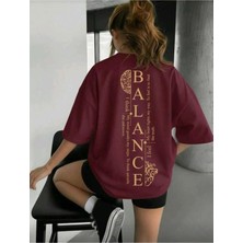 Luliana Baskılı Premium Kalite Yıkama Sokak Stili Oversize T-Shirt