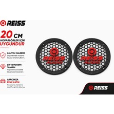 20CM Hoparlör Kapağı - Reiss Logolu Kaliteli Plastik Midrange Hoparlör Kapak 20 cm - 2 Adet