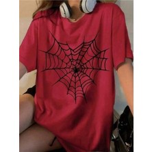 Luliana 1.kalite Baskılı Oversize T-Shirt Günlük Tişört Trend Moda ve Modern Stil Styel %100 Organik Pamuk Relaxed