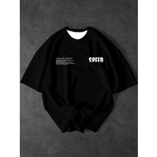 Luliana 1.kalite Baskılı Oversize T-Shirt Günlük Tişört Trend Moda ve Modern Stil Styel %100 Organik Pamuk Relaxed