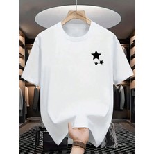 Luliana 1.kalite Baskılı Oversize T-Shirt Günlük Tişört Trend Moda ve Modern Stil Styel %100 Organik Pamuk Relaxed