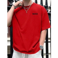 Luliana 1.kalite Baskılı Oversize T-Shirt Günlük Tişört Trend Moda ve Modern Stil Styel %100 Organik Pamuk Relaxed
