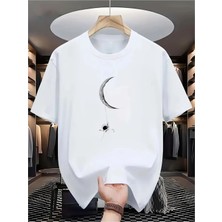 Luliana 1.kalite Baskılı Oversize T-Shirt Günlük Tişört Trend Moda ve Modern Stil Styel %100 Organik Pamuk Relaxed