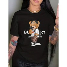 Luliana Baskılı Premium Kalite Yıkama Sokak Stili Oversize T-Shirt
