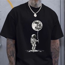Luliana 1.kalite Baskılı Oversize T-Shirt Günlük Tişört Trend Moda ve Modern Stil Styel %100 Organik Pamuk Relaxed