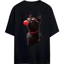 Luliana 1.kalite Baskılı Oversize T-Shirt Günlük Tişört Trend Moda ve Modern Stil Styel %100 Organik Pamuk Relaxed