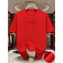 Luliana 1.kalite Baskılı Oversize T-Shirt Günlük Tişört Trend Moda ve Modern Stil Styel %100 Organik Pamuk Relaxed