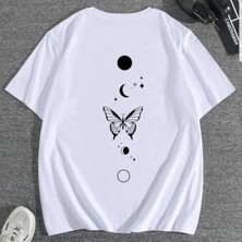 Luliana 1.kalite Baskılı Oversize T-Shirt Günlük Tişört Trend Moda ve Modern Stil Styel %100 Organik Pamuk Relaxed