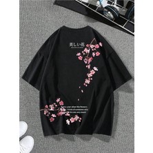 Luliana Baskılı Premium Kalite Yıkama Sokak Stili Oversize T-Shirt