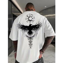 Luliana 1.kalite Baskılı Oversize T-Shirt Günlük Tişört Trend Moda ve Modern Stil Styel %100 Organik Pamuk Relaxed