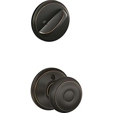 Esplendor F59 Geo 716 Sürgülü Gürcü Iç Düğme, Eskitilmiş Bronz (Sadece Iç Yarı)