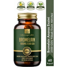Naturagen Bromelain 1000 mg – 2500 GDU – 60 Kapsül | Ananas Kaynaklı Enzim | Takviye Edici Gıda