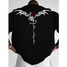 Luliana 1.kalite Baskılı Oversize T-Shirt Günlük Tişört Trend Moda ve Modern Stil Styel %100 Organik Pamuk Relaxed