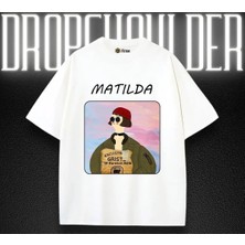 Luliana Baskılı Premium Kalite Yıkama Sokak Stili Oversize T-Shirt