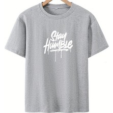 Luliana 1.kalite Baskılı Oversize T-Shirt Günlük Tişört Trend Moda ve Modern Stil Styel %100 Organik Pamuk Relaxed