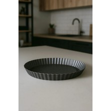 Polochef Akasya Granit Torte, Turta, Kek Kalıbı 28 cm Siyah