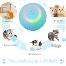 MiraLive Şarjlı Kedi Oyun Topu Interaktif 360 Derece Dönen Kedi Oyuncağı Oto Hareket Eden