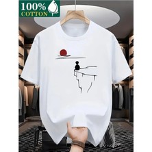 Luliana 1.kalite Baskılı Oversize T-Shirt Günlük Tişört Trend Moda ve Modern Stil Styel %100 Organik Pamuk Relaxed