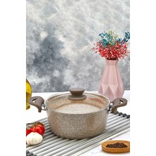 Polochef Panamera Granit Tencere 28 cm Kahverengi