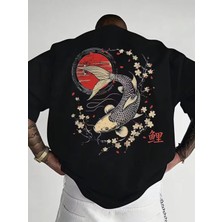 Luliana 1.kalite Baskılı Oversize T-Shirt Günlük Tişört Trend Moda ve Modern Stil Styel %100 Organik Pamuk Relaxed