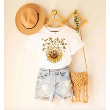 Luliana Baskılı Premium Kalite Yıkama Sokak Stili Oversize T-Shirt
