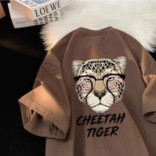 Luliana Baskılı Premium Kalite Yıkama Sokak Stili Oversize T-Shirt
