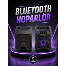 Marsilyan- 6.5 Inç Kablosuz Hoparlör Bluetooth Bağlantılı Yüksek Ses