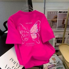 Luliana Baskılı Premium Kalite Yıkama Sokak Stili Oversize T-Shirt