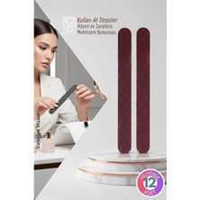 MiraLive 12’li Hijyenik Kullan-At Çift Taraflı Törpü Seti Solingen Professional