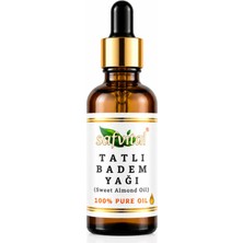 Safvital Tatlı Badem Yağı 50 ml Soğuk Pres Cilt Bakım Yağı Saç Bakım Yağı Nemlendirici Doğal Bitkisel Bakım Premium Bakım