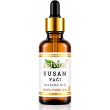 Safvital Susam Yağı 50 ml Soğuk Pres Doğal Saç Bakım Yağı Besleyici Nemlendirici Yoğun Bakım Desteği Premium Bakım